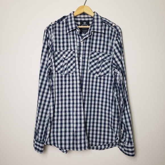 Bongo Plaid Button Down Shirt XL - Picture 9 of 9